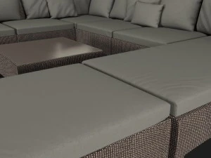 modular couch collection barcelona dedon 3D Model