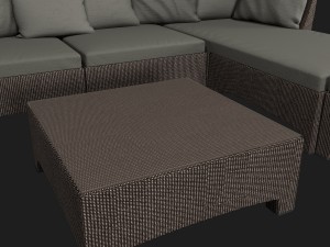 modular couch collection barcelona dedon 3D Model