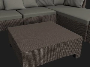 modular couch collection barcelona dedon 3D Model