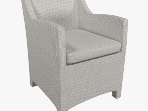 armchair and table collection barcelona dedon 3D 模型
