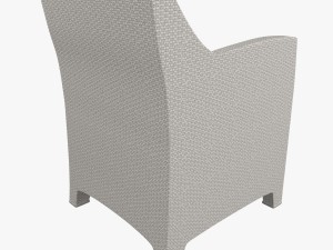 armchair and table collection barcelona dedon 3D 模型