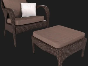 lounge chair collection tango dedon 3D Model