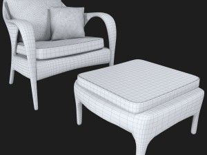 lounge chair collection tango dedon 3Dモデル
