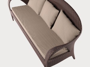 3-seater sofa collection tango dedon Model 3D