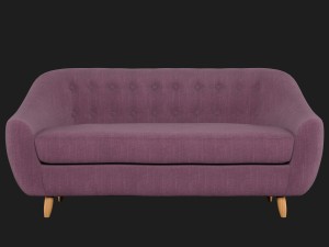 claudia 3-seater fabric sofa littlewoods Modelo 3D