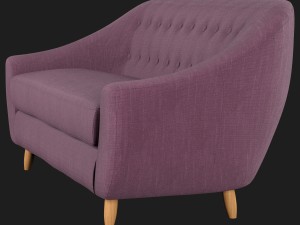 claudia 3-seater fabric sofa littlewoods Modelo 3D