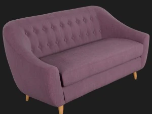 claudia 3-seater fabric sofa littlewoods 3D Model