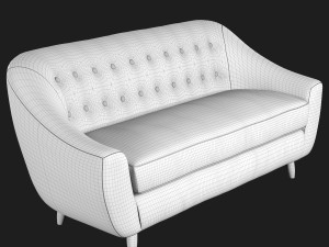 claudia 3-seater fabric sofa littlewoods Modelo 3D
