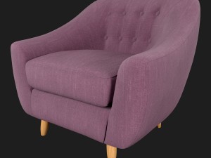 claudia fabric armchair littlewoods 3D Model