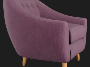 claudia fabric armchair littlewoods 3D Model