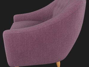 claudia fabric armchair littlewoods 3D Model