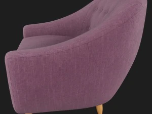 claudia fabric armchair littlewoods 3D Model
