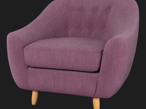 claudia fabric armchair littlewoods 3D Model
