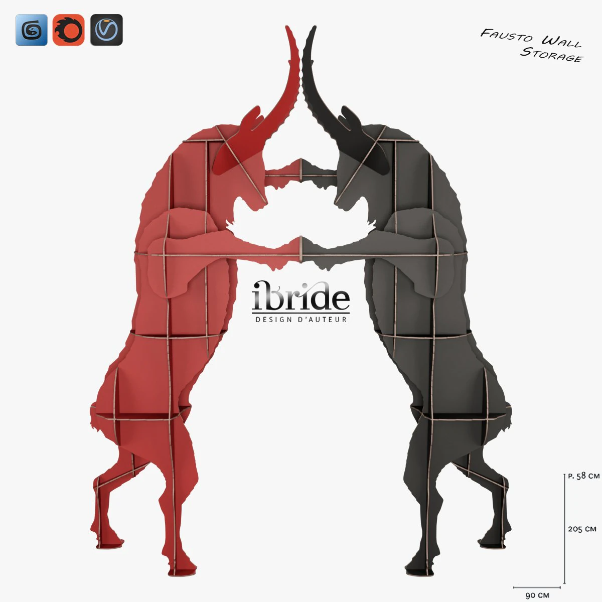 fausto duvar depolama 3D Model .c4d .max .obj .3ds .fbx .stl .blend 