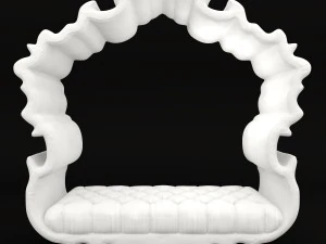 wrapped in ribbon settee 3D Model