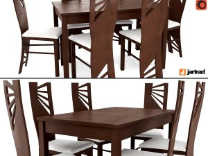 jartrad yemek masası takımı 53 3D Model