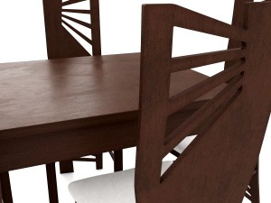 jartrad dining table set 53 3D 模型