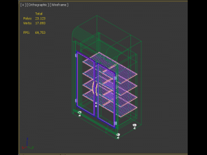 bakery 2 doors refrigerator Modelo 3D
