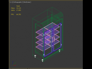 bakery 2 doors refrigerator Modelo 3D