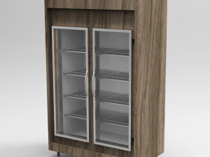 geladeira 2 portas de padaria Modelo 3D