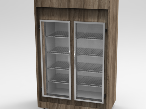 bakery 2 doors refrigerator Modelo 3D
