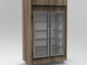 bakery 2 doors refrigerator Modelo 3D