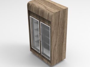bakery 2 doors refrigerator Modelo 3D
