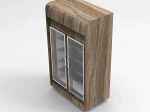 bakery 2 doors refrigerator 3D Model