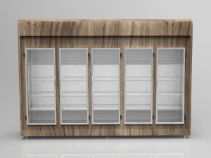 Refrigerador expositor para padaria 5 portas Modelo 3D