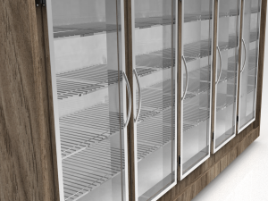 5 doors bakery display refrigerator 3D 模型