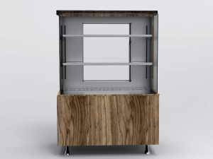 square bakery display refrigerated showcase 1 door 3D Model