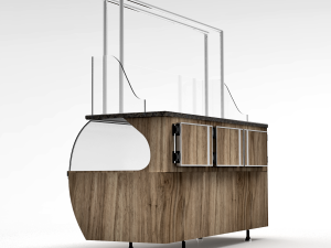 bakery butchery refrigerated showcase with hanger Modelo 3D