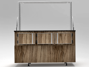 bakery butchery refrigerated showcase with hanger Modelo 3D