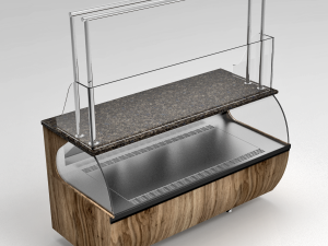 bakery butchery refrigerated showcase with hanger Modelo 3D
