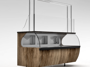 bakery butchery refrigerated showcase with hanger Modelo 3D