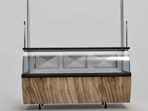 bakery butchery refrigerated showcase with hanger Modelo 3D