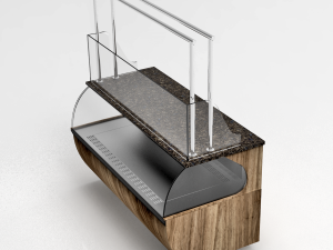 bakery butchery refrigerated showcase with hanger Modelo 3D
