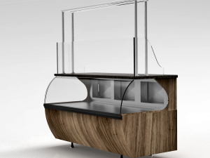 bakery butchery refrigerated showcase with hanger Modelo 3D