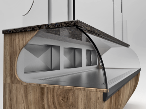 bakery butchery refrigerated showcase with hanger Modelo 3D
