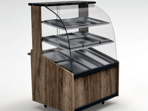 hot food bakery showcase Modelo 3D