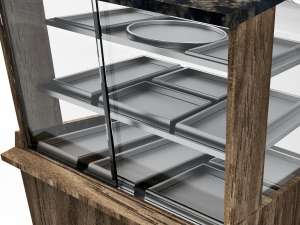hot food bakery showcase Modelo 3D