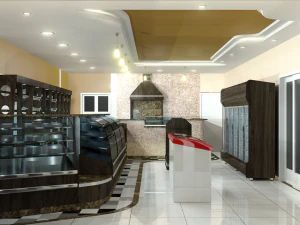 パン屋のシーン 3Dモデル