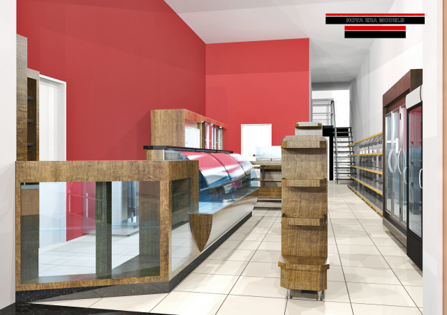 bakery full scene 2 3D Model .c4d .max .obj .3ds .fbx .stl .blend 