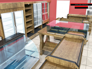 bakery full scene 2 3D Model