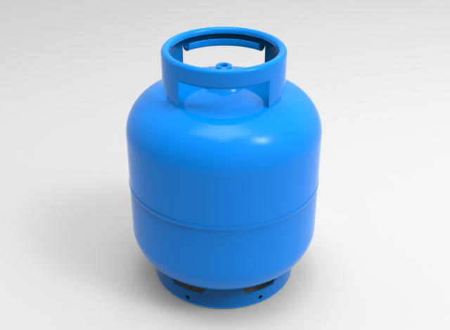 lpg cooking gas bottle cylinder 3Dモデル .c4d .max .obj .3ds .fbx .stl .blend 
