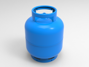 lpg cooking gas bottle cylinder 3Dモデル