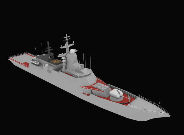 steregushchy class korvet 3D Model .c4d .max .obj .3ds .fbx .stl .blend