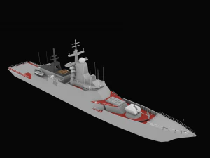 стерегущий класс корвет 3D Модель