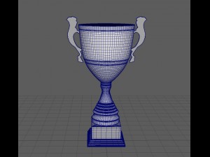 league cup trophy 3D Model