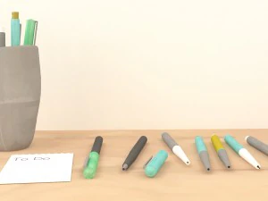 pen collection 3D Model